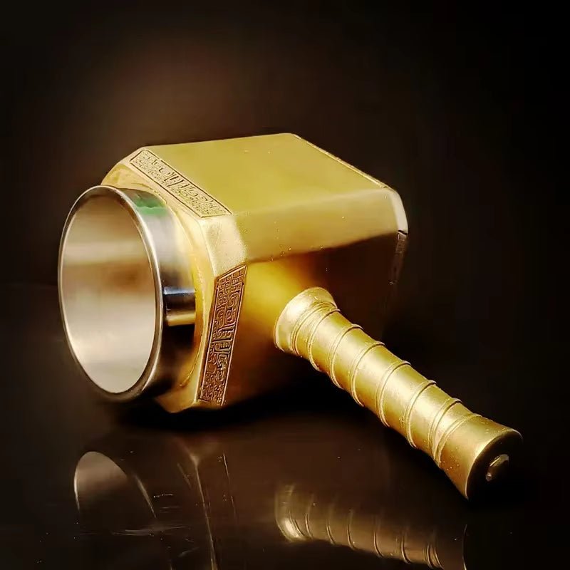 Thor Hammer Beer Mug | 450ml with Bottle Opener – Viking Accessories | Norse runes & Nordic jewelry