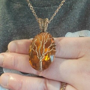 Tree of Life Citrine Pendant – Viking jewelry | Norse runes & Nordic jewelry