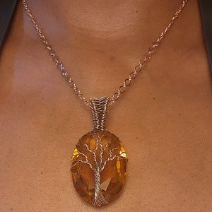 Tree of Life Citrine Pendant – Viking jewelry | Norse runes & Nordic jewelry