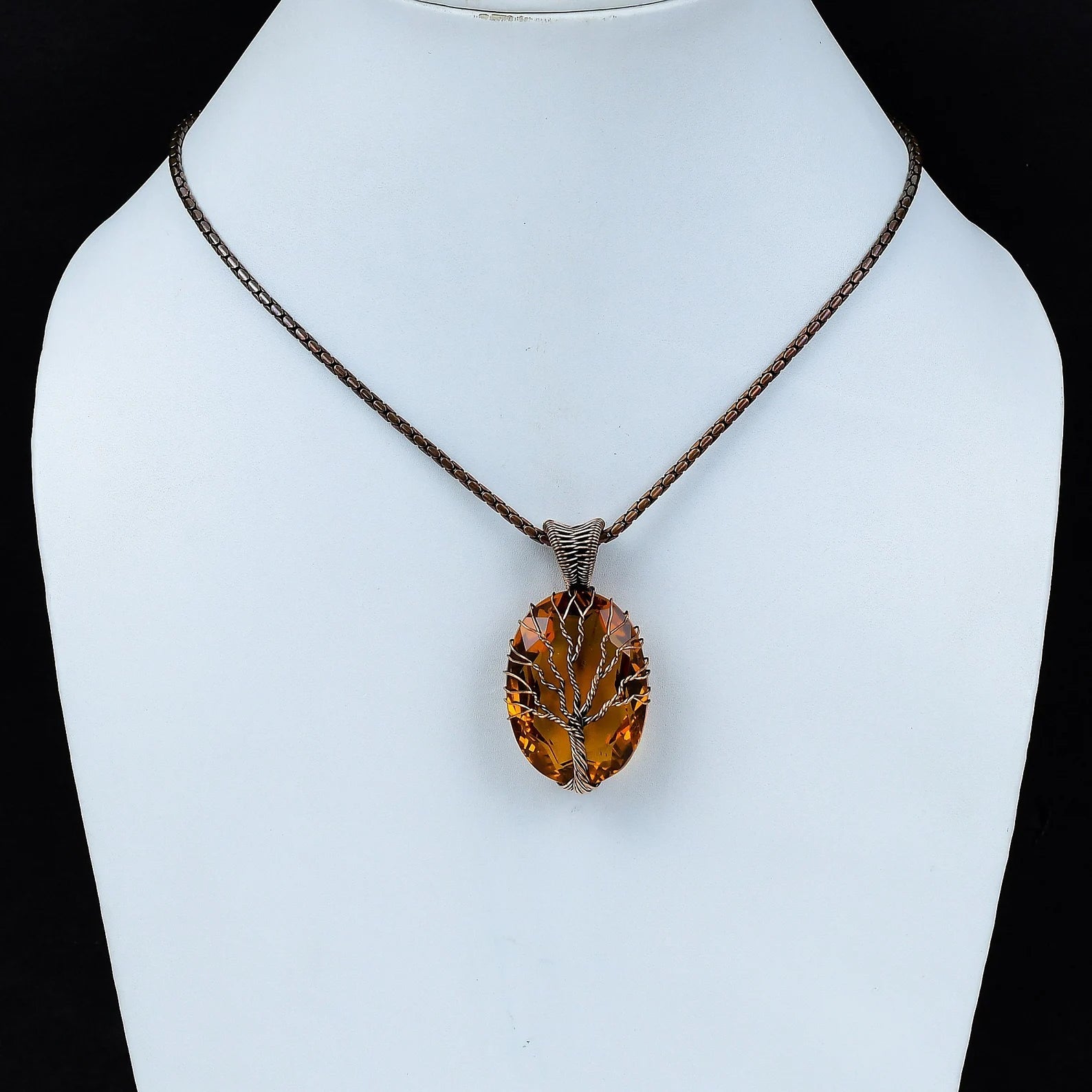 Tree of Life Citrine Pendant – Viking jewelry | Norse runes & Nordic jewelry