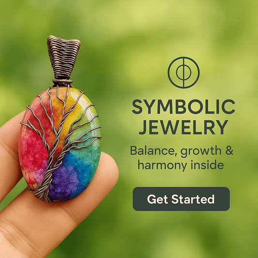 Tree of Life Solar Quartz Copper Pendant – Handmade Jewelry – Viking jewelry | Norse runes & Nordic jewelry