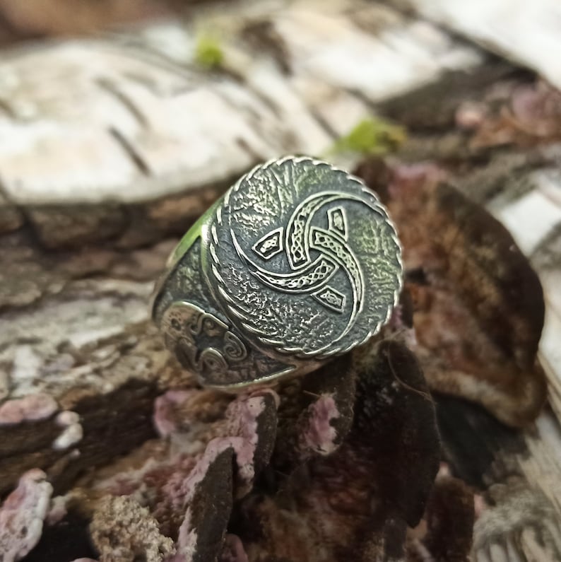 Triple horn of Odin ring | Viking jewelry men | Norse raven rings – Viking jewelry | Norse runes & Nordic jewelry