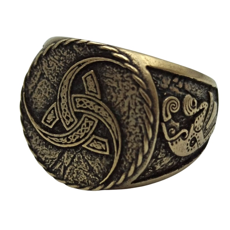 Triple horn of Odin ring | Viking jewelry men | Norse raven rings – Viking jewelry | Norse runes & Nordic jewelry