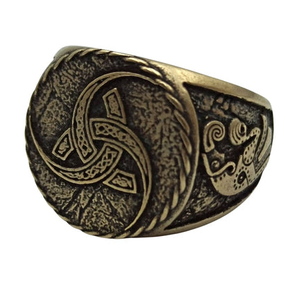 Triple horn of Odin ring | Viking jewelry men | Norse raven rings – Viking jewelry | Norse runes & Nordic jewelry