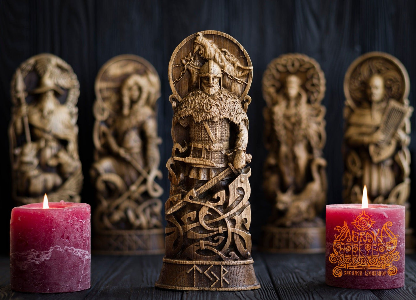 Tyr, Wood, Norse pantheon, viking pagan asatru heathen – Viking | Norse runes & Nordic jewelry