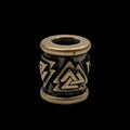 Valknut paracord bead edc beads dread norse jewelry