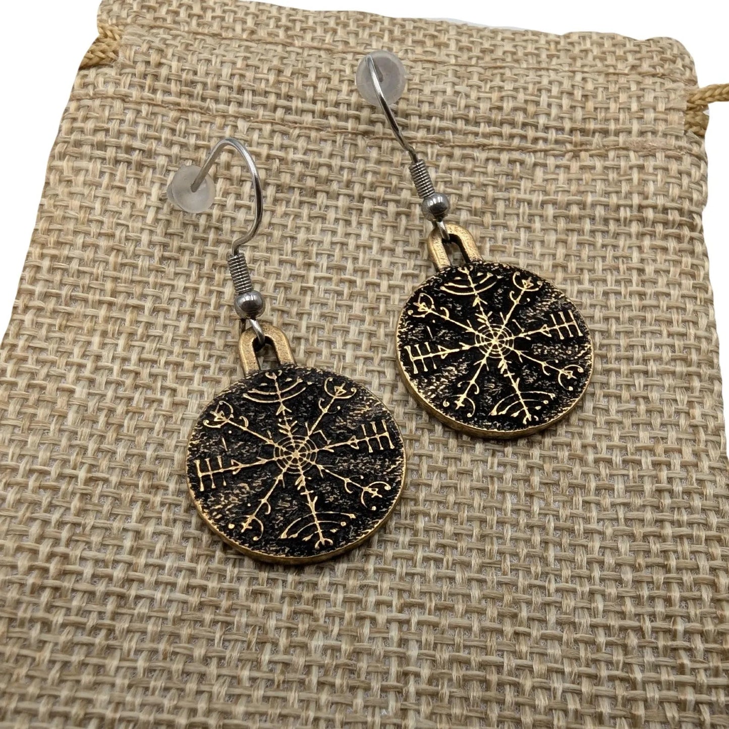Veldismagn Rune Earrings – Norse Pagan Jewelry, Yule Gift – Viking jewerly | Norse runes & Nordic jewelry