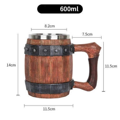 Viking 3D Beer Mug | 600ml Thermal Stein – Viking home decor | Norse runes & Nordic jewelry