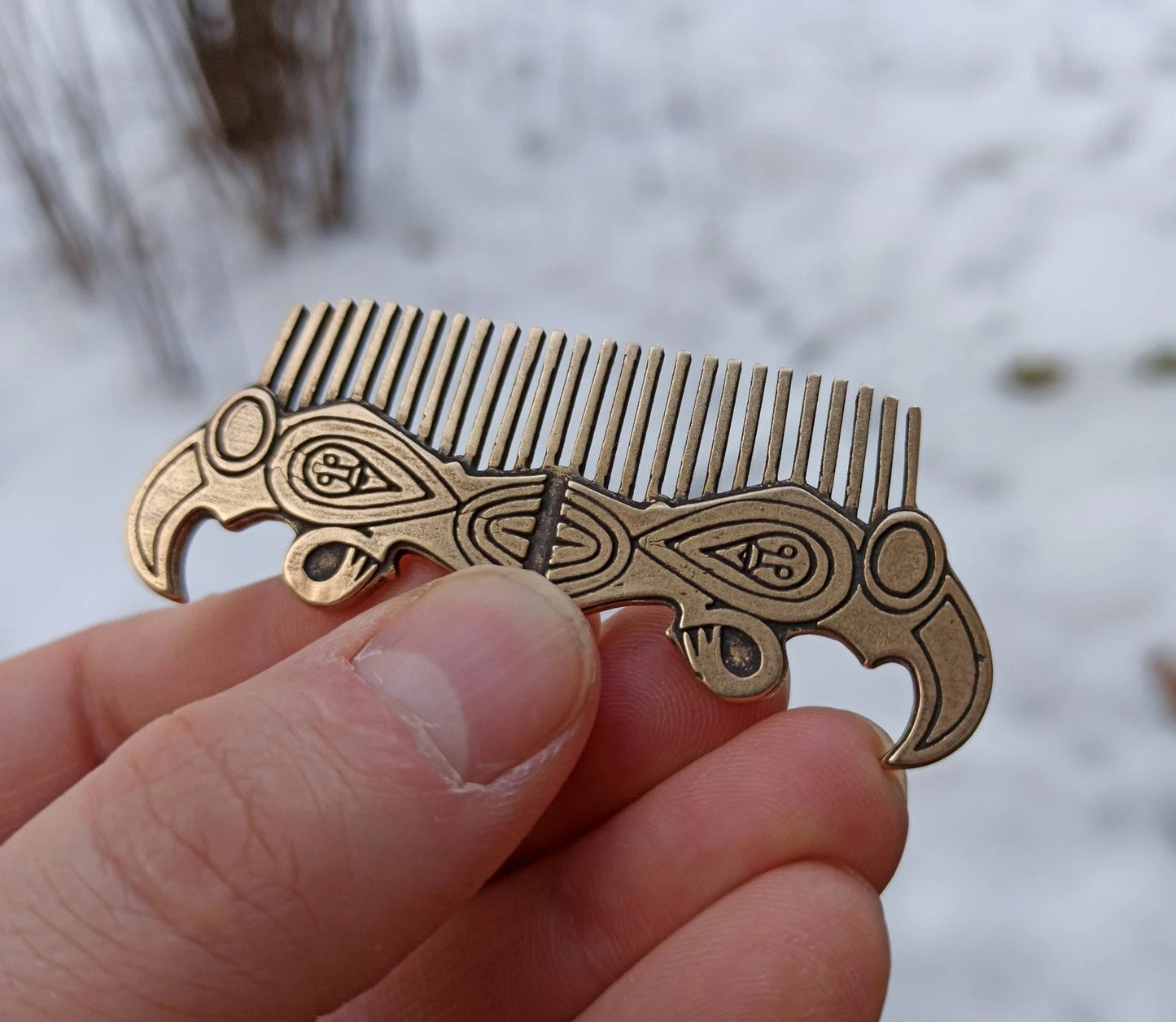 Viking beard metal comb | mens gifts | pocket accessories – Viking Accessories | Norse runes & Nordic jewelry