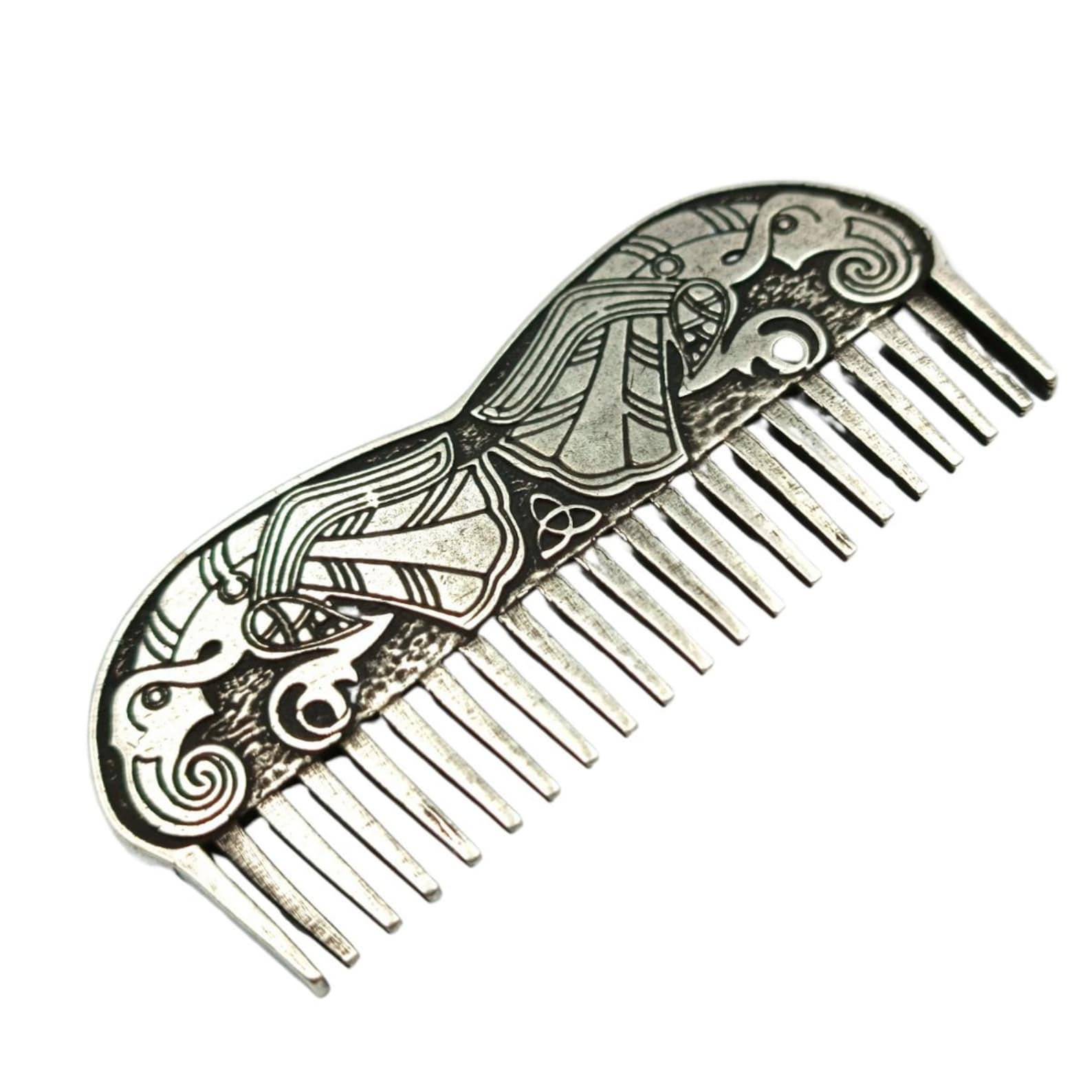 Viking comb | mustache metal accessories | beard care | mens gifts – Viking | Norse runes & Nordic jewelry