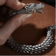 Viking Dragon Cuff Bracelet – Copper Bangle – Viking jewelry | Norse runes & Nordic jewelry