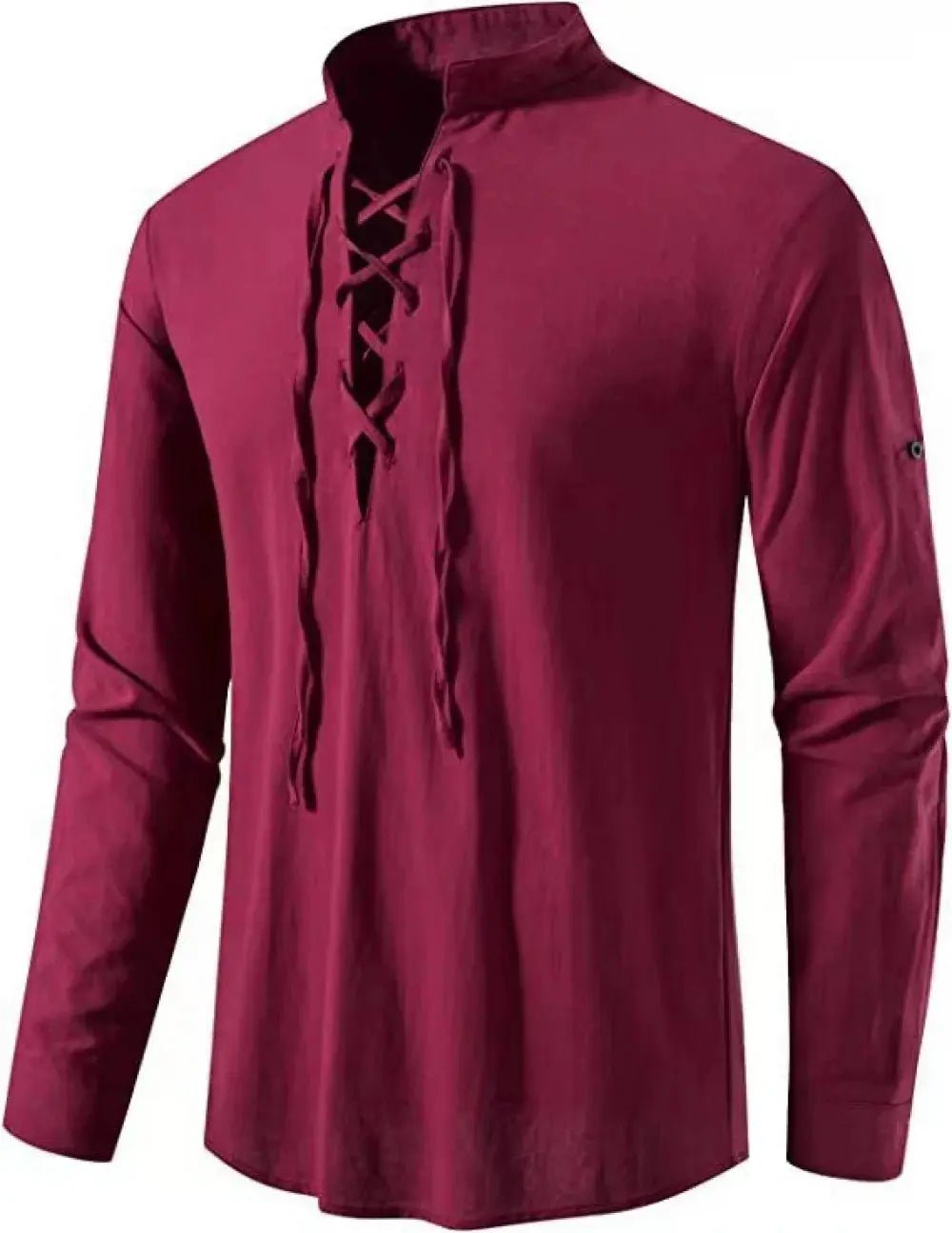 Viking Medieval Shirt for Men – Cotton Linen Lace - Up – Viking fashion | Norse runes & Nordic jewelry