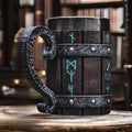 Viking Oak Barrel Beer Mug | 600ml Wooden Stein
