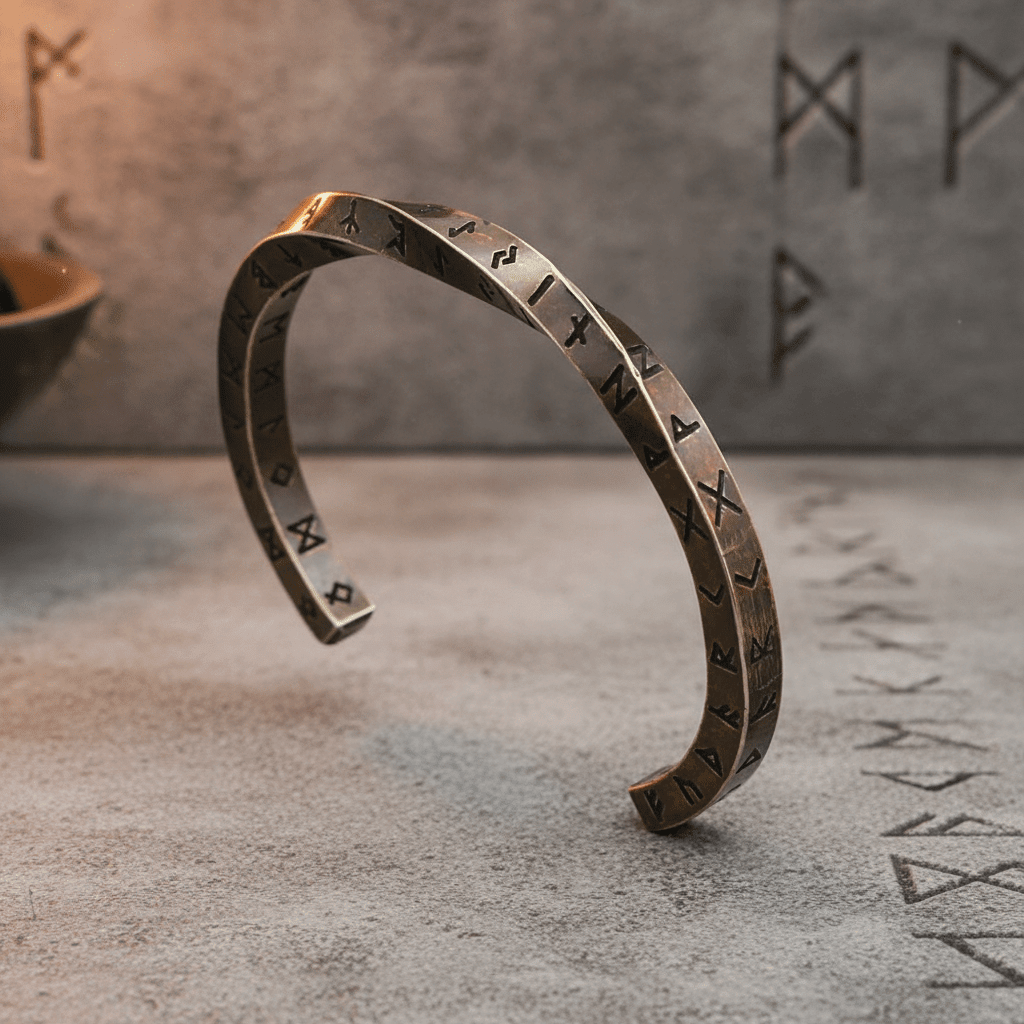 🎁 Viking Runes Mobius Bracelet | Stainless Steel Norse Amulet (100% off) – Viking | Norse runes & Nordic jewelry