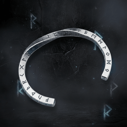 Viking Runes Mobius Bracelet | Stainless Steel Norse Amulet – Viking Bracelet | Norse runes & Nordic jewelry