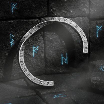 Viking Runes Mobius Bracelet | Stainless Steel Norse Amulet – Viking Bracelet | Norse runes & Nordic jewelry