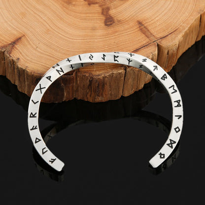 Viking Runes Mobius Bracelet | Stainless Steel Norse Amulet – Viking Bracelet | Norse runes & Nordic jewelry