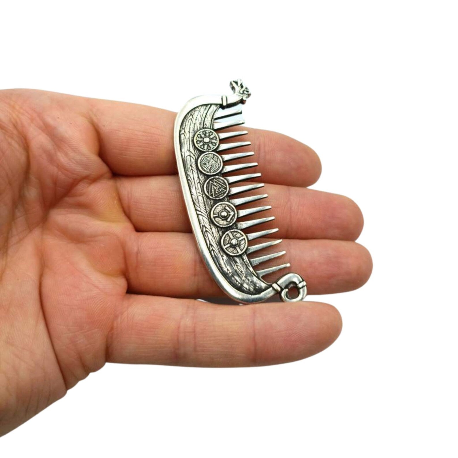 Viking ship beard care comb | Norse husband wedding gift – Viking Accessories | Norse runes & Nordic jewelry