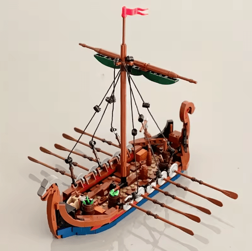 Viking Ship Building Set – 463 Pieces – Viking Accessories | Norse runes & Nordic jewelry
