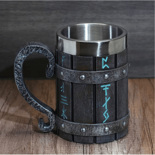 Viking Theme Beer Mug – Viking | Norse runes & Nordic jewelry