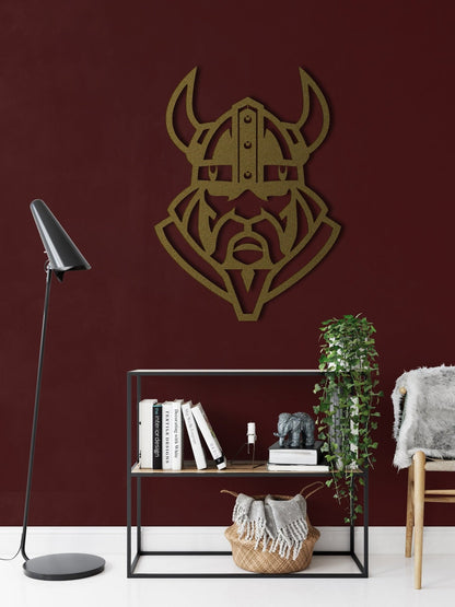 Viking Warrior Decor, Metal Wall Art, Viking Silhouette – Viking home decor | Norse runes & Nordic jewelry