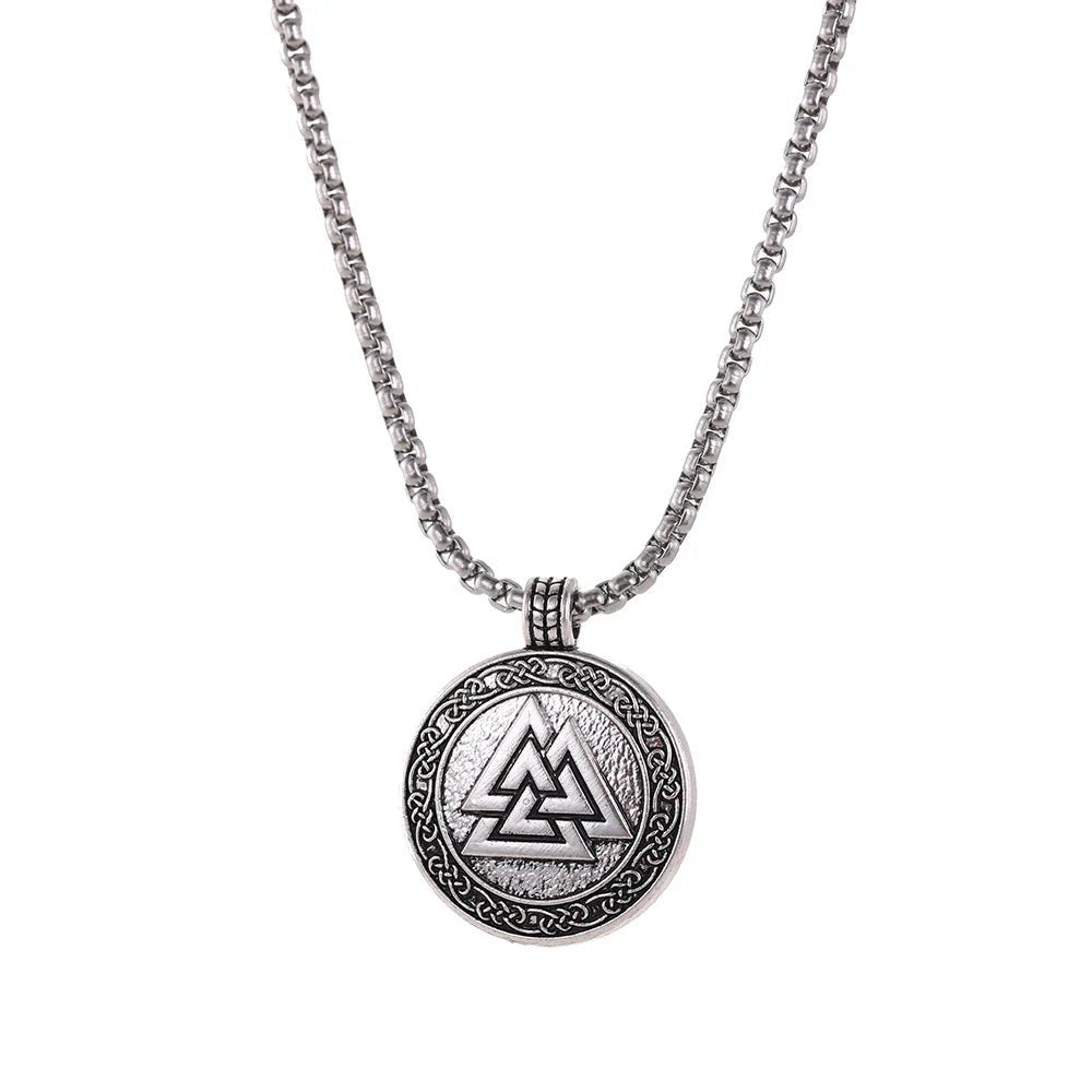 Viking Warrior Necklace – Valknut Rune Symbol of Odin – Viking | Norse runes & Nordic jewelry