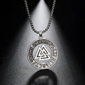 Viking Warrior Necklace – Valknut Rune Symbol of Odin