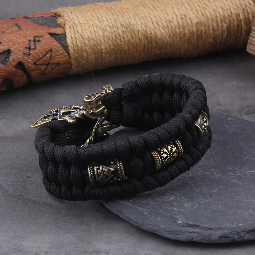 Viking Wolf Bracelet – Handmade Norse Bead Jewelry – Viking jewerly | Norse runes & Nordic jewelry