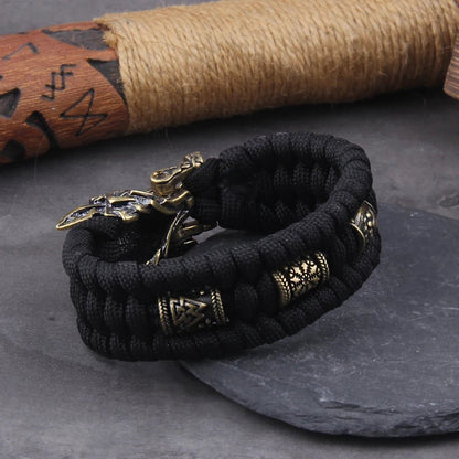 Viking Wolf Bracelet – Handmade Norse Bead Jewelry – Viking jewerly | Norse runes & Nordic jewelry