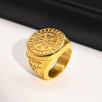 Vnox Cool Punk Norse Viking Thor Mjolnir Hammer Rings for Men,Solid Stainless Steel Metal Rock Axe Signet Finger Bands Jewelry – Viking | Norse runes & Nordic jewelry